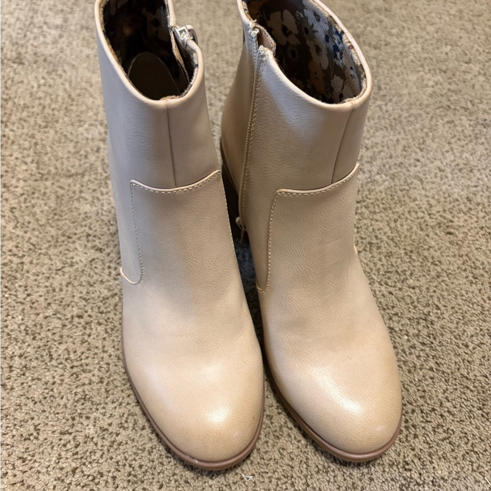 Kork-Ease Light Beige Ankle Booties